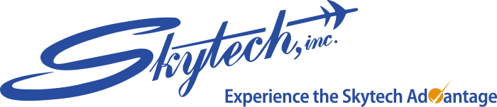 Skytech Inc. logo. Experience the Skytech Advantage.