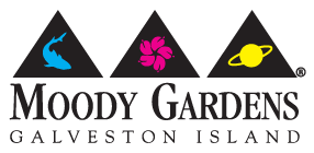 Moody Gardens Galveston Island logo.