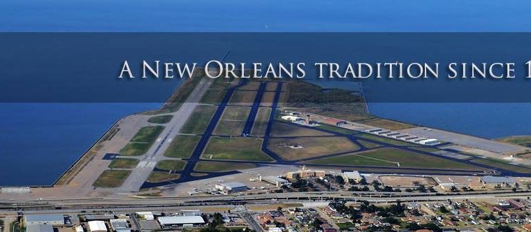 New Orleans Lakefront Airport aerial view.