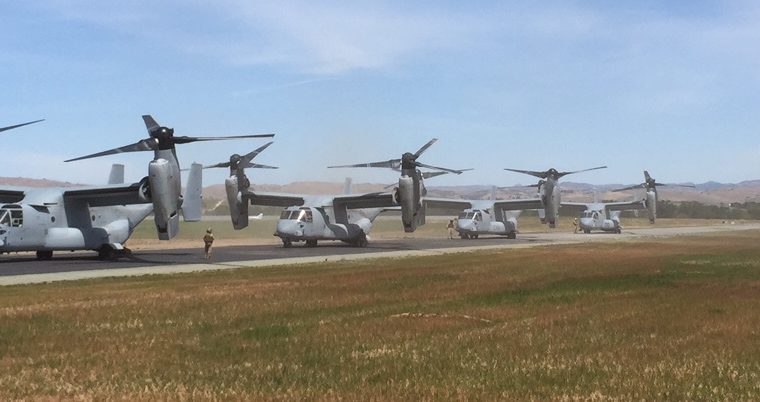 Paso Robles Municipal Airport Osprey Lineup.