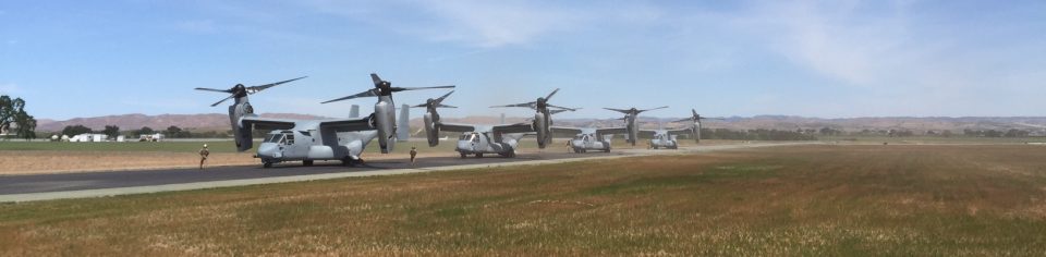 Paso Robles Municipal Airport Osprey Lineup.