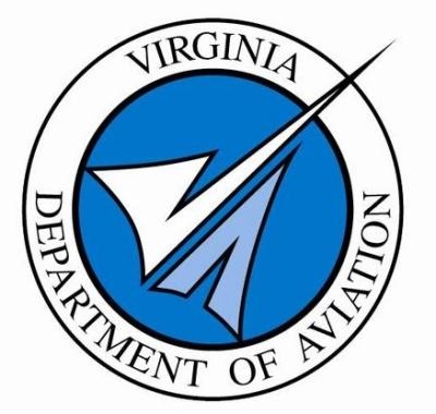 Virginia Department of Aviation logo.
