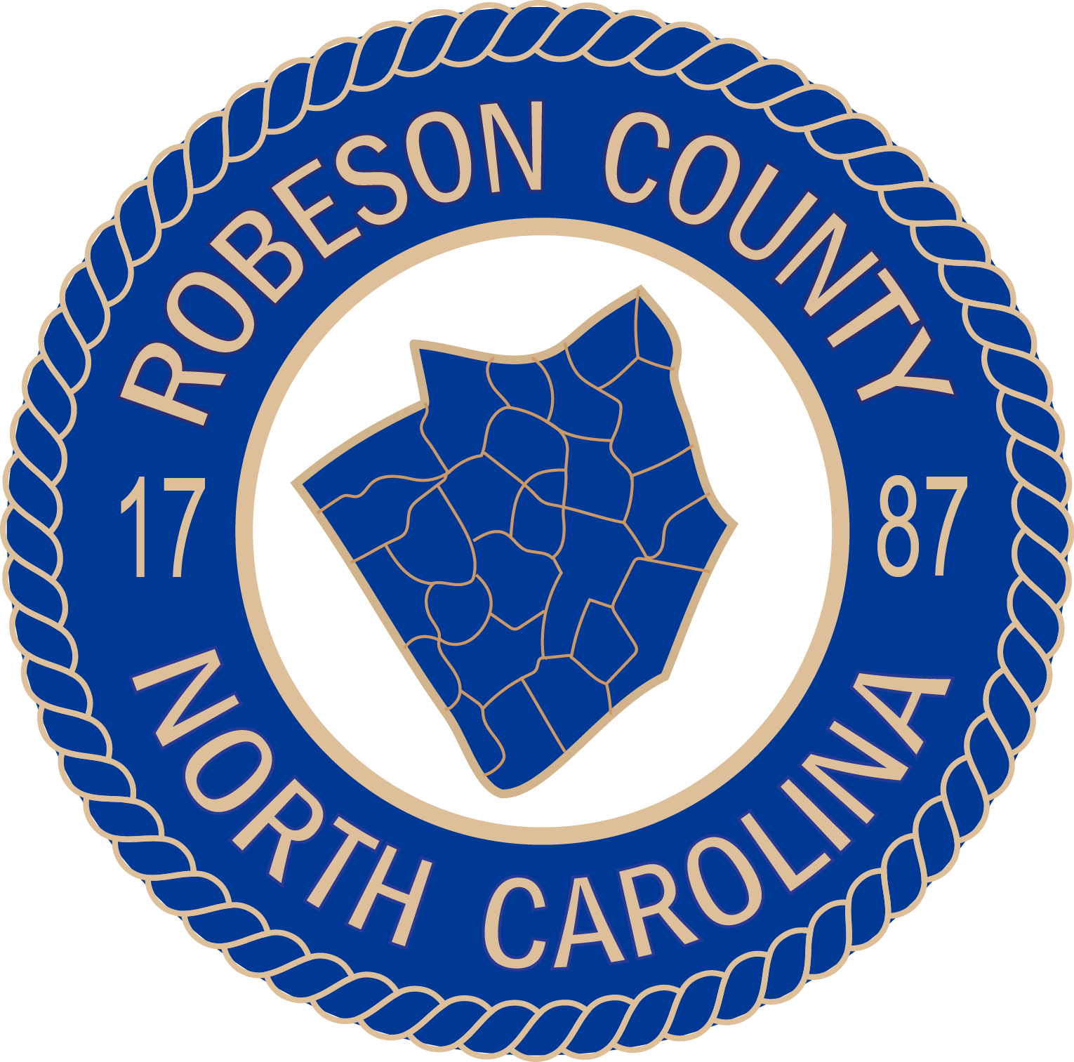 Robeson County, North Carolina logo.