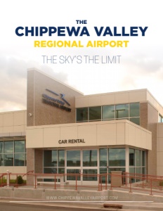 The Chippewa Valley Regional Airport brochure cover.