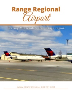 Range Regional Airport brochure cover.