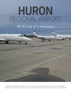 Huron Regional Airport brochure cover.