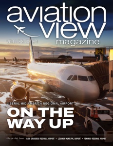 The latest issue cover for Aviation View Magazine